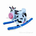 Lovely cow model wooden baby toys, wooden cow design shape, confirms EN 71 test